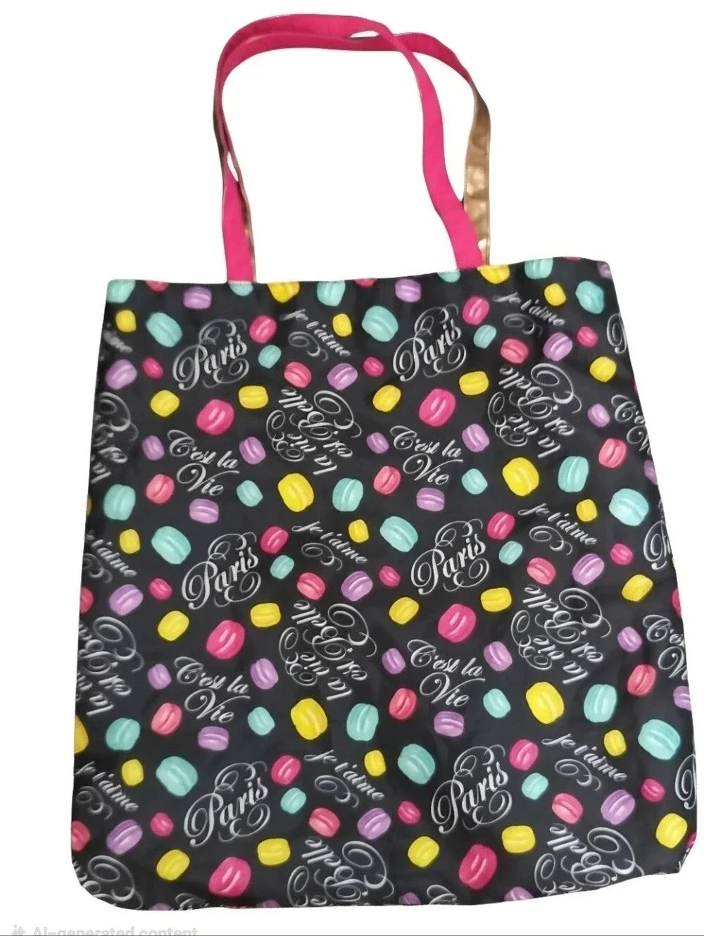 Lancôme Signature Reversible Tote Bag (solid pink/printed)